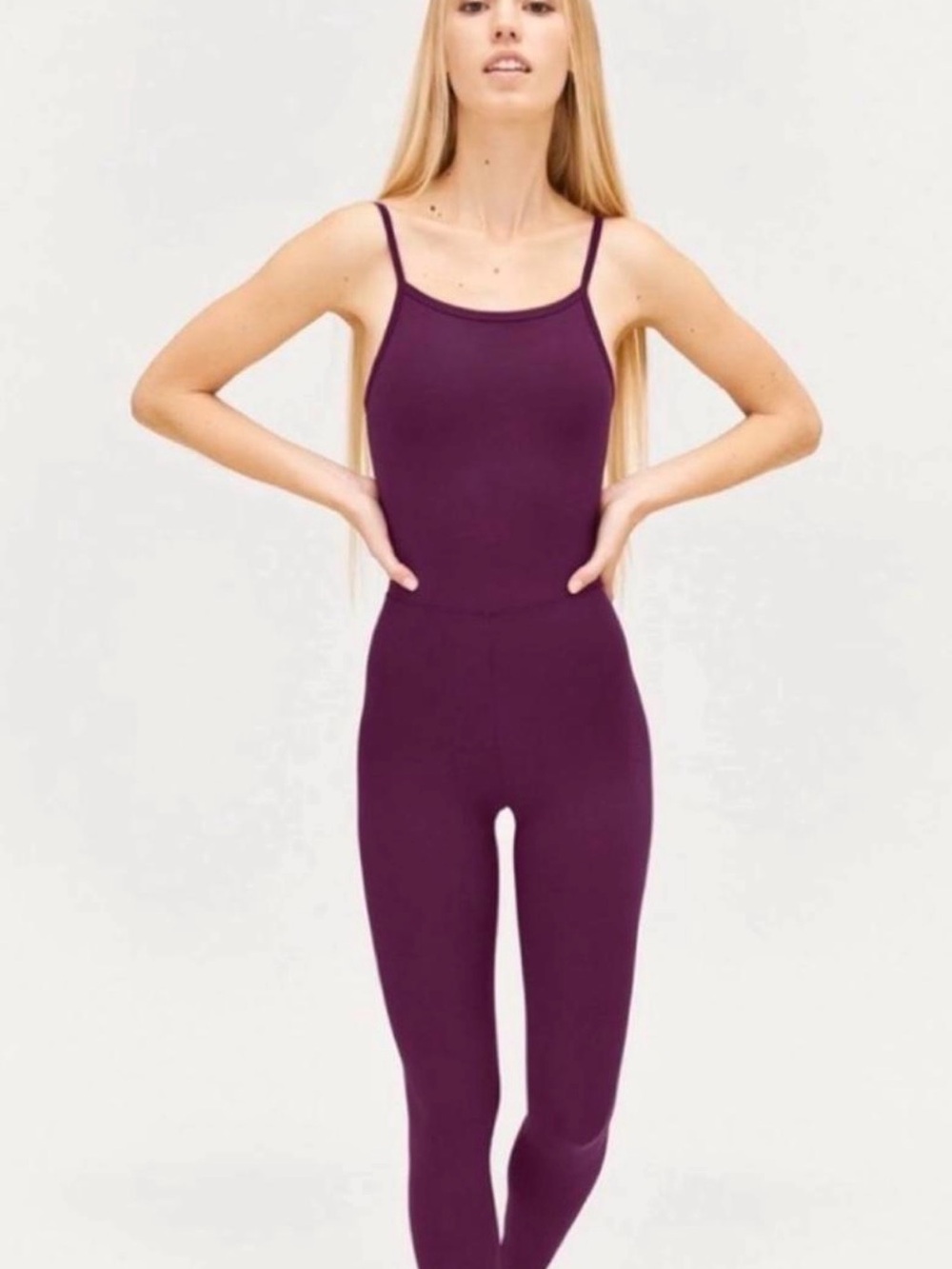 girlfriend collective Plum Unitard